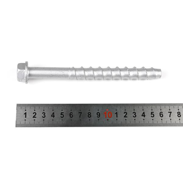 Boulons de maçonnerie de grand diamètre en acier au carbone standard boulon d'ancrage hexagonal pour cônes de sécurité