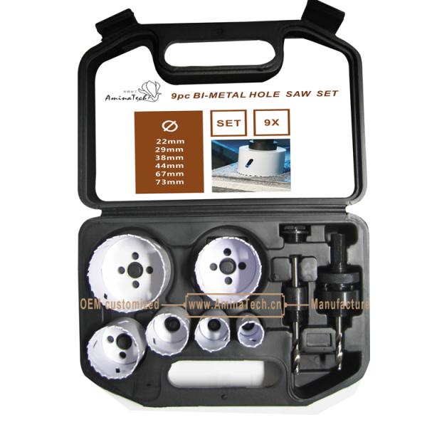 9PC Bi-Metal Hole Saw Kit,Power Tools,Drill Bits