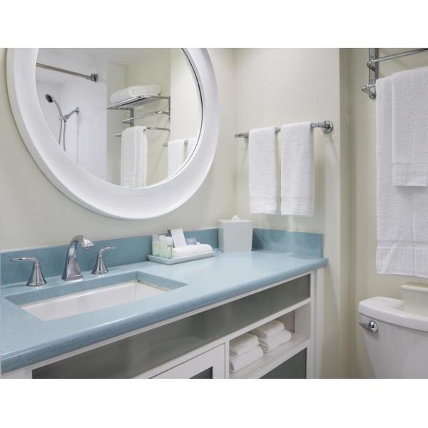 Fashion Design of Hotel room Interior Furniture by White painting Queen Bed with Side table and Storage Chest of Drawers