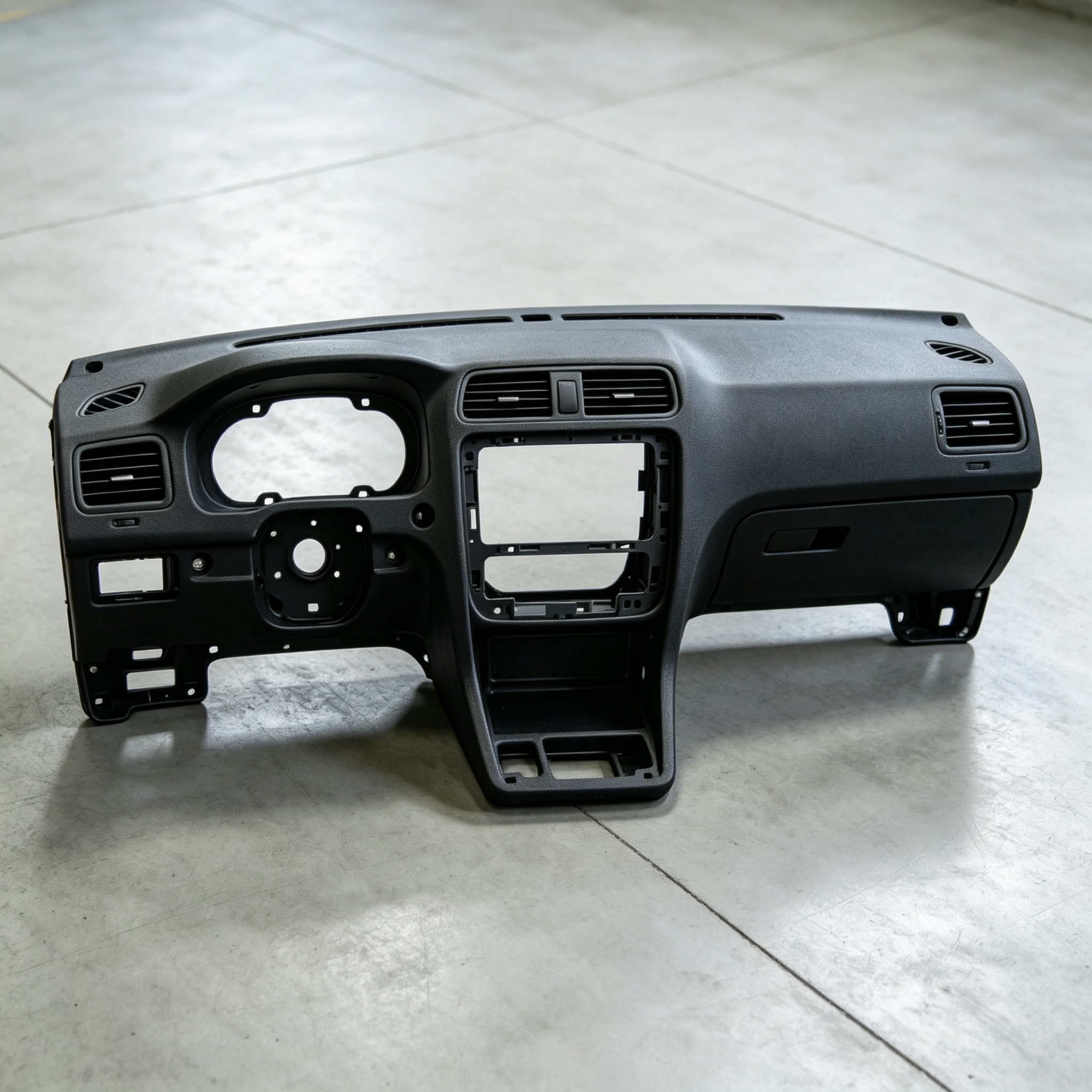 Lightweight SMC Car Parts Black Dashboard Frame Deformation Resistant