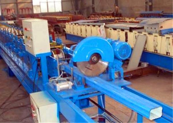Gutter Guard Coil Roll Off Seaming Downspout Making Machine Flying Saw Cutter