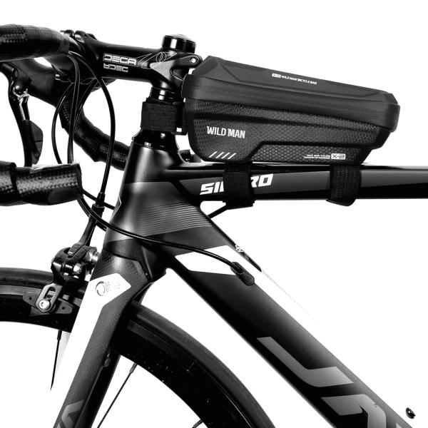 Front Tube Frame Bike Bicycle Handlebar Bag with 1L Capacity Waterproof Phone Mount