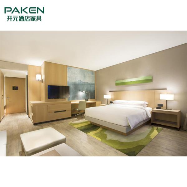 Light Color Veneer&Melamine&Laminate Surface Hotel Bedroom Furniture Sets