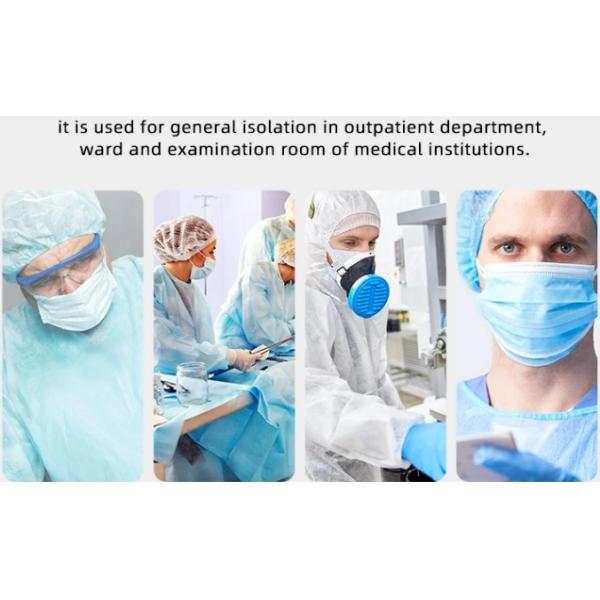 Управление инфекции уровня 1 SMS 25gsm AAMI устранимое одевает открытую заднюю часть