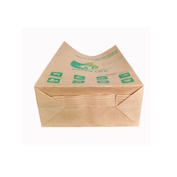M Fold Type Multilayer Paper Bags Degradable Recyclable Pinch Bottom Paper Bags