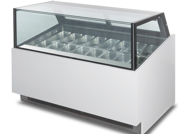 Ультра шкаф дисплея Gelato замораживателя дисплея мороженого температуры полно автоматический