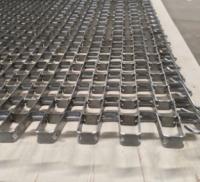 304 correias transportadoras de aço inoxidável de Flex Weave Square Wire Mesh