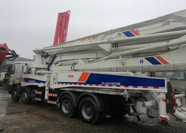 50m Boom Concrete Pump Truck ZLJ5418THB Second Hand High Standard