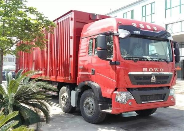 SINOTRUK HOWO T5G Wing Van Cargo Truck 8X4 12 Wheels LHD MAN Engine Euro4 336HP