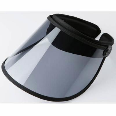 Outdoor Transparent Sun Visor Caps , UV Protection Navy Blue Plastic Sun Visor Hats