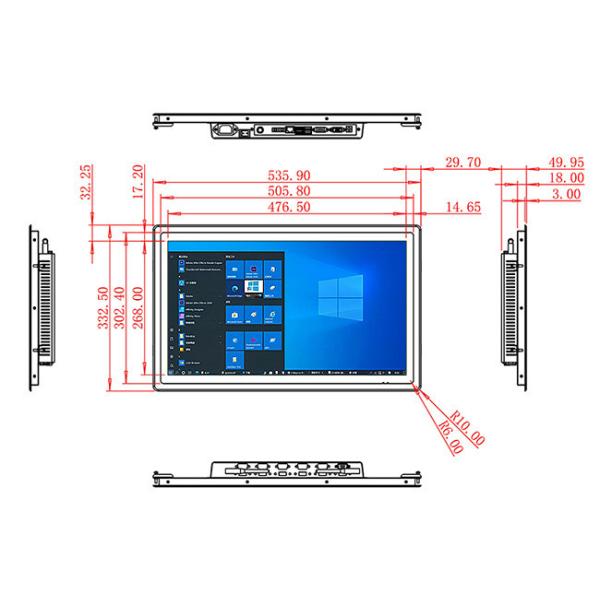 21.5-Inch High-Definition Windows Monitor for Digital Signage and Industrial Use