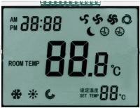 Affichage d'affichage à cristaux liquides de 7 TN de segment pour le mode positif de thermostat taille d'ensemble de 86mm * de 49mm * de 2.8mm