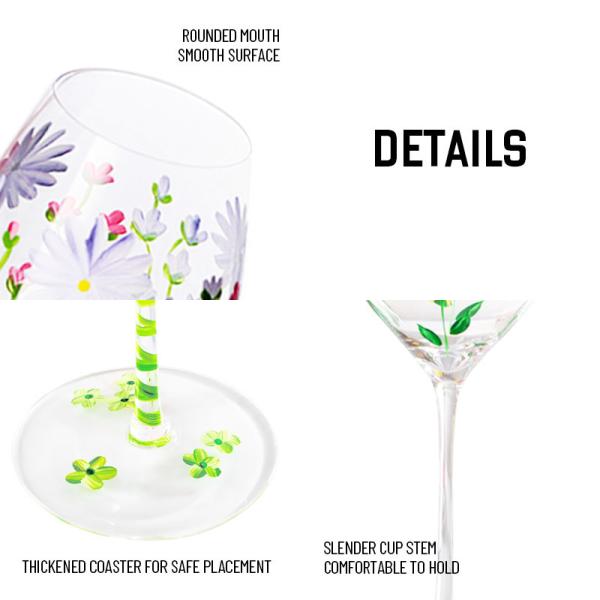 Unique 400ml Crystal Clear  Burgundy Stemless Wine Glass  For Wedding Party Custom Logo