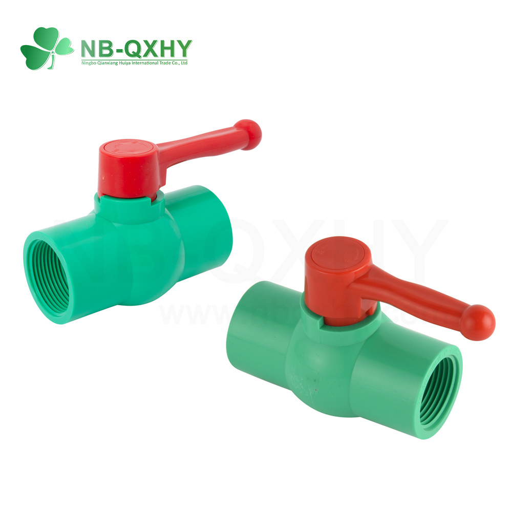 OEM лазерная маркировка красная ручка PVC пластиковый шаровой клапан с водой в Бангладеш