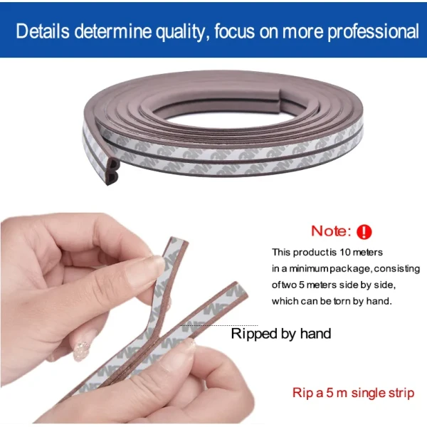 Wholesale Self-Adhesive EPDM Poem Rubber Weatherstrip D E P I Shape Door Window Weather Strip