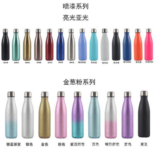 17oz Stainless Steel Water Bottles Vacuum Insulated Water Bottles Double Walled Powder Coated Reusable Metal Sports Water Bottles Keep Drinks Hot And Cold Sky Light Blue