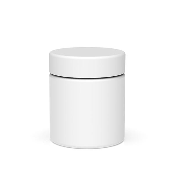 Крышки Кр герметичной матовой белой стеклянной банки на 3 унции с защитой от запаха стеклянной тары черные гладкие