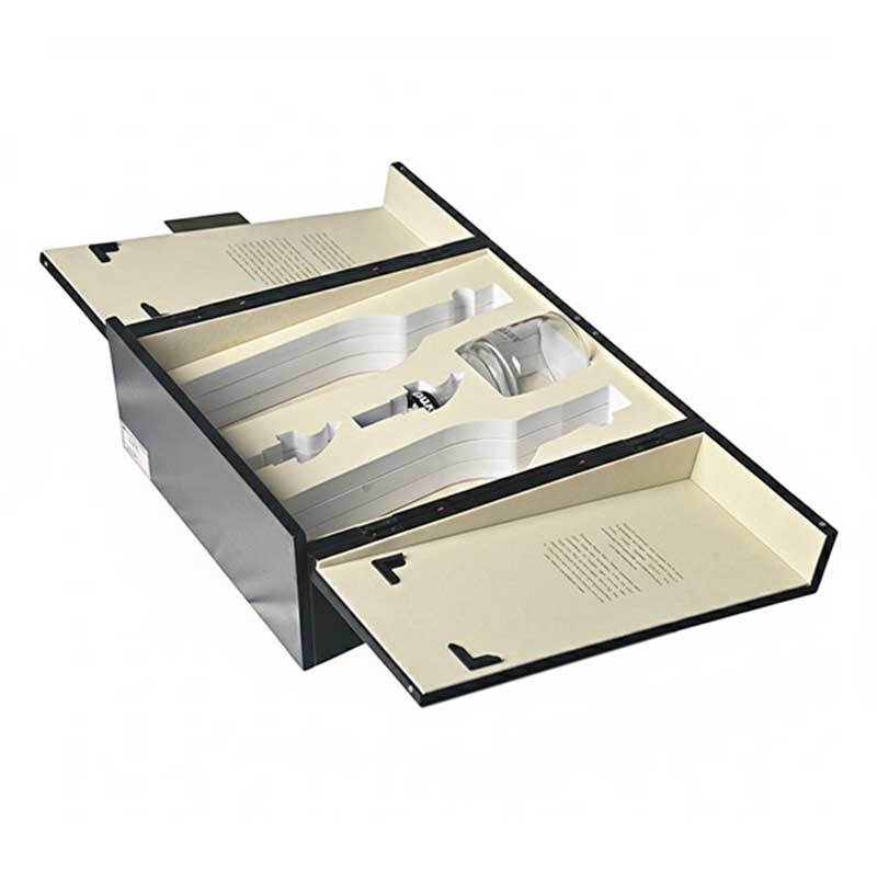 Luxurious Double‑Door Empty Wooden Wine Bottle Box, Custom Hardwood Wine Gift Storage Box