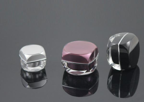 Black  Cream Cosmetic Packaging Containers With Jet Molding Technology