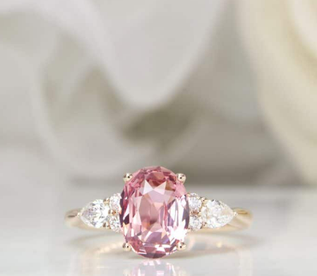 Сапфир сырой драгоценный камень Лабораторный изготовленный Падпарадша Сапфир Роза Сапфир высокая твердость Для ювелирных целей