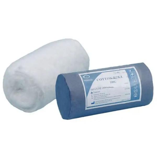 Bleached Wound Medical Cotton Rolls Absorbent Jumbo Cotton Wool Roll 2000m