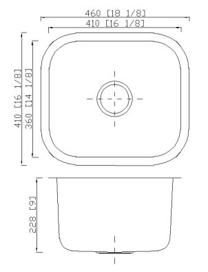 16 датчик СС определяет кухонную раковину шара с легкими углами чистки