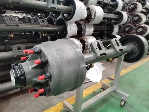 Замена оси полуприцепа Fuwa