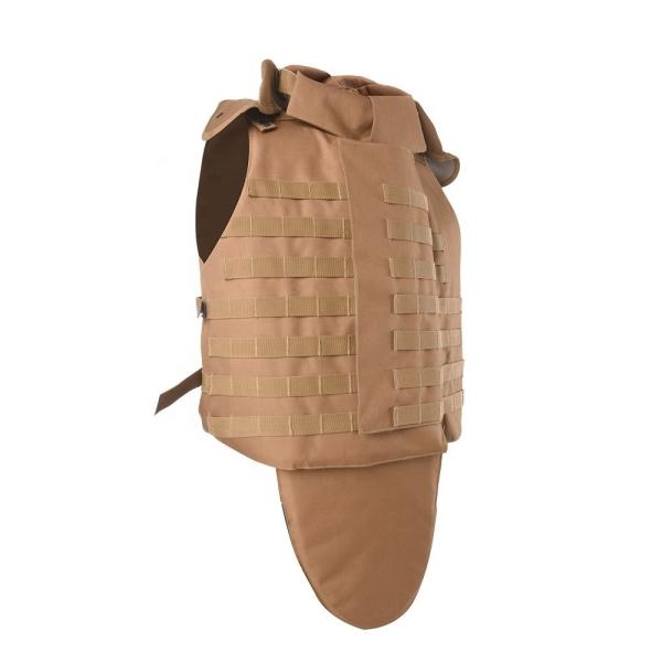Botão ajustável Vestido antibalas tático Militar 9mm/.44 Balas com almofada de trauma suave