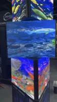 Affichage mené mécanique de déformation avec le mail visuel mené de la publicité de mur de l'écran LED de LED de rotation intelligente mobile de panneau