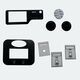 Custom Tactile Membrane Switch and Acrylic Control Overlay with Silk Printing, Custom Shape, and Scratch-Resistant PMMA