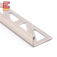 L forma de acero inoxidable bordado bordes de azulejos 10 mm