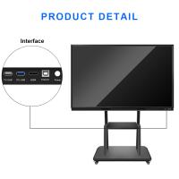 Educação Whiteboard interativo LCD 55inch Digitas eletrônicas Whiteboard do suporte do assoalho
