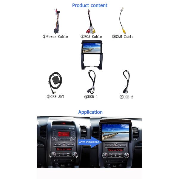 2 Din Android 9.0 Car Radio For KIA Sorento 2009 2010 2011 2012