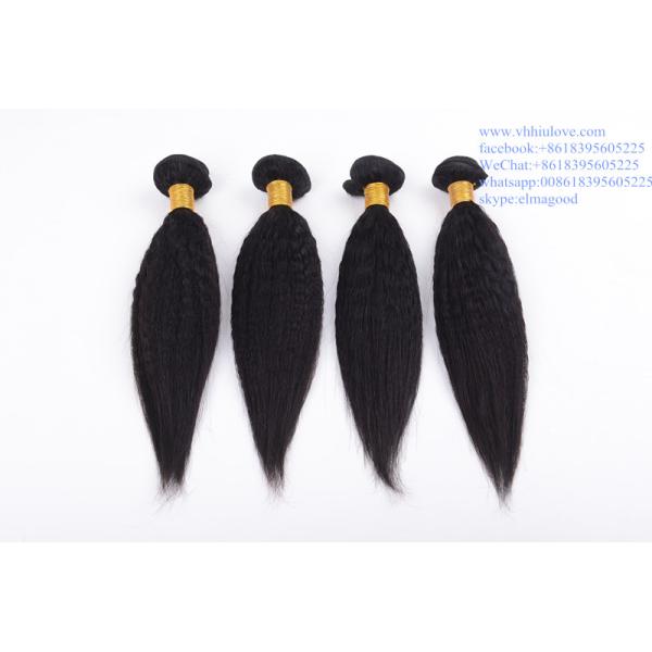 factory price Hair Weaves For Black Women Brazilian 6a kinky straight hair weaving