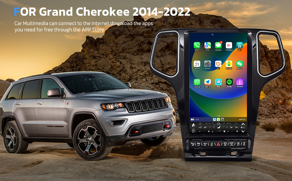 2014-2022 Jeep Grand Cherokee Замена радио GPS навигация ODM