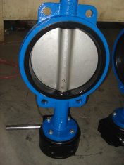 One Shaft With Pin Wafer Butterfly Valve For Fresh Water, Sea Water, Air, Steam