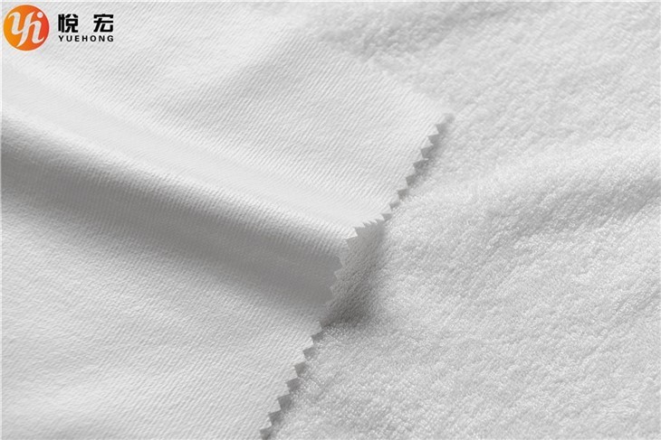 0.015mm Fim Cotton Bamboo French Terry Fabric 185gsm Organic Cotton Terry Fabric