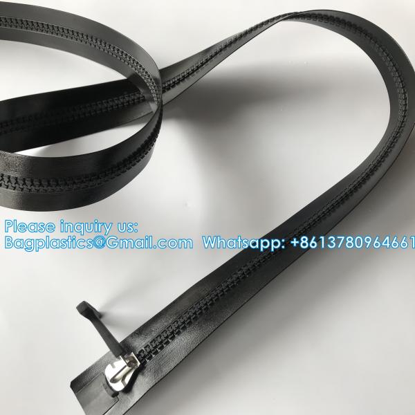 Heavy Duty TPU Airtight Zipper IPX8 Waterproof For Cooler Bag, Vaccumed Bag, Isolation Capsule Drysuit Zipper