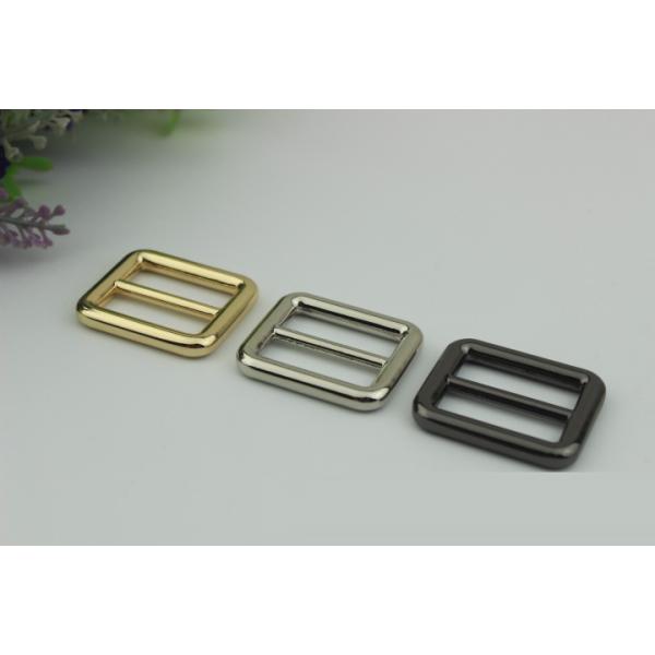 Personalized fashion nickel free light gold 26 mm bag metal slide buckles for leather