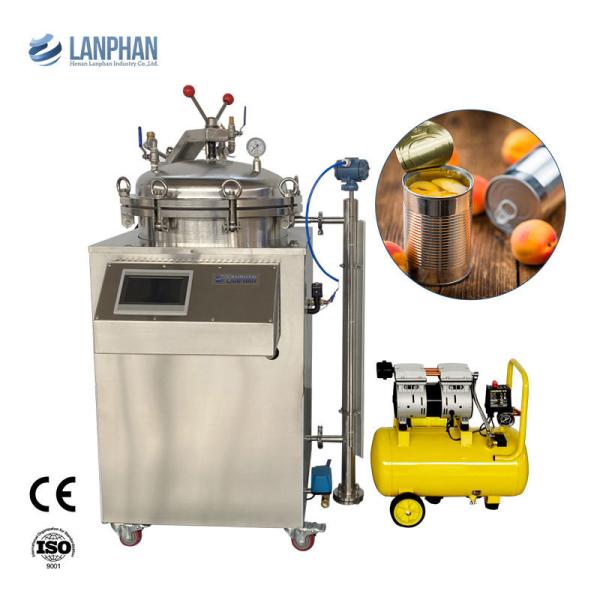 Fully Automatic Retort Sterilizer with 100L 150L Capacity and Steam & Water Bath Sterilization