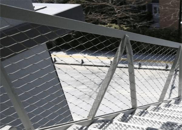 304 316L Balustrade Mesh Infill , Stainless Steel Riverside Stair Barrier Safety Nets