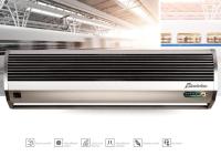 2025 Alumínio / ABS Portão de cobertura Ventilador Air Curtain Manter o ar condicionado interior ar fresco