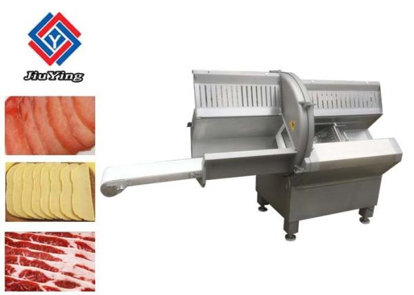 High Efficiency Frozen Fish Slicer Machine / Automatic Sausage Cutting Equiment