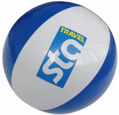 Custom Printed 6 Panels PVC Inflatable Beach Ball For Water Activities 30cm After Inflated