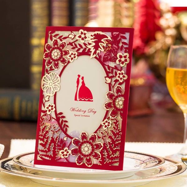 Mr And Mrs Wedding Invitation Gift Card Envelopes 3d Butterfly Laser Cut