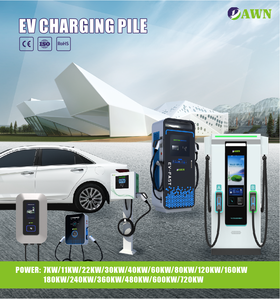 Factory Customized 7kw 11kw 22kW RFID EV Wallbox Electric Car Charging Station with Type1 Type2 DC AC Car Charger
