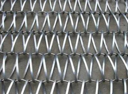 Food Grade 314 316 Ss Chain Link Conveyor Belt Anti Corrosion