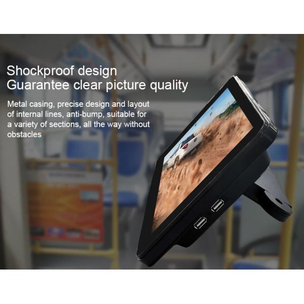 10.1 Inch 4G Wifi Taxi Monitor Display With Camera Body Sensor