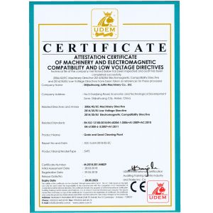 Shijiazhuang Julite Machinery Co.,LTD Certifications