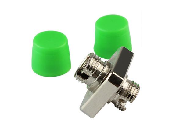 FC / APC Simplex Square Uni-body Fiber Optic Adapter For CATV Systems